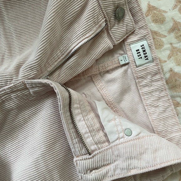 SUNDAY BEST - Light Pink Cora High Rise Slim Jean - Picture 3 of 4